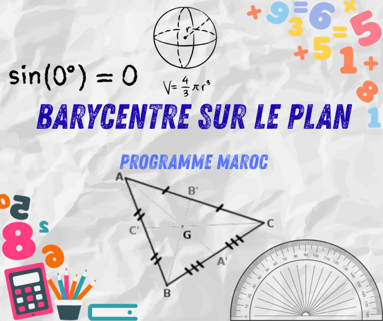 Barycentre sur le plan