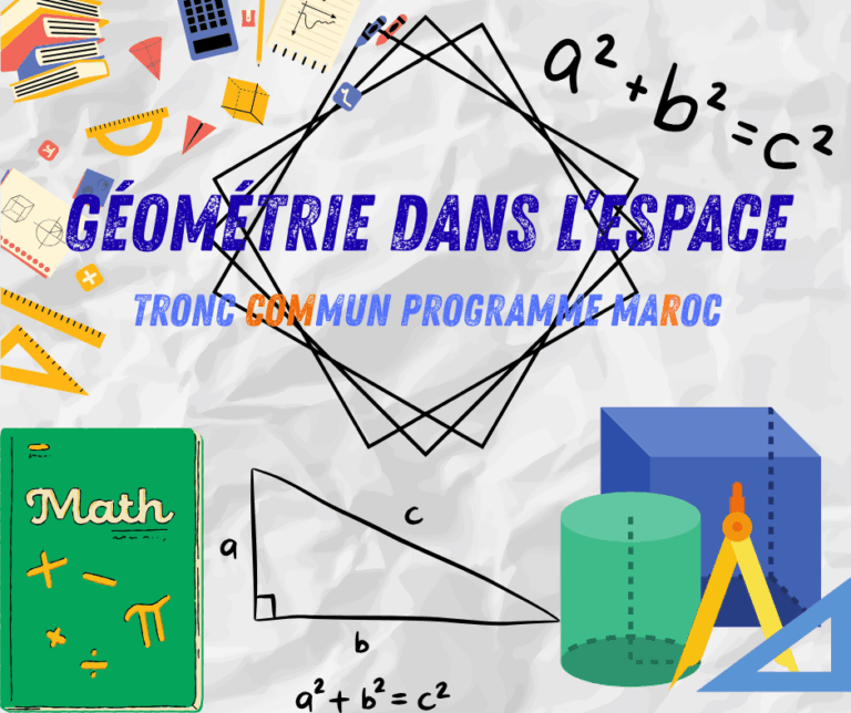 Géométrie dans l’espace tronc commun