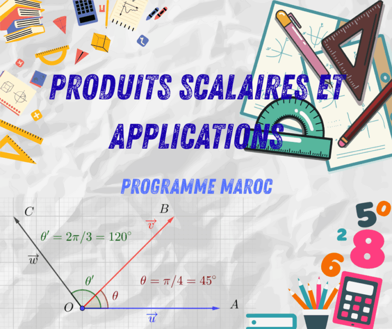 Produits scalaires et applications