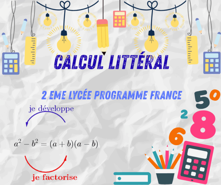 Calcul littéral