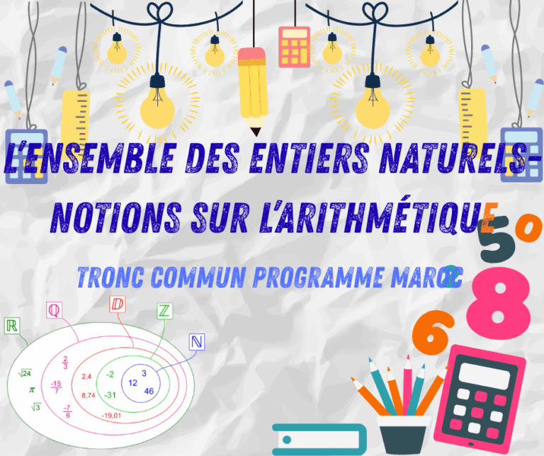 L’ensemble des entiers naturels- notions sur l’arithmétique