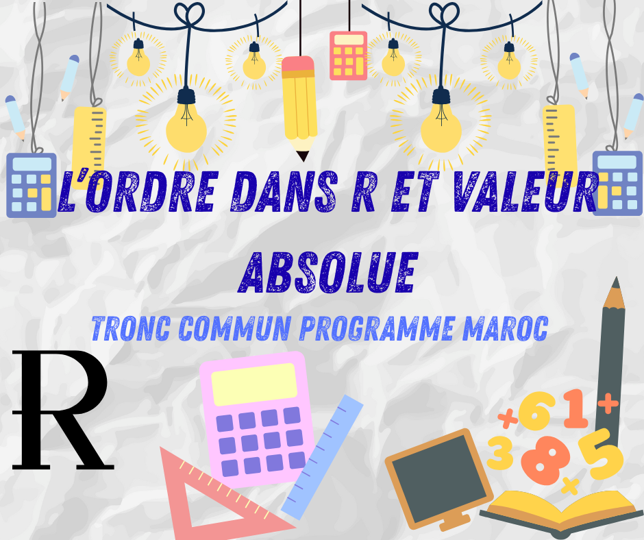 L’ordre dans R et valeur absolue